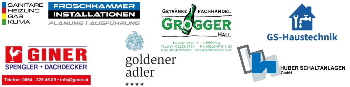 Sponsoren der 100 Jahrfeier der Speckbacher Schützenkompanie Absam